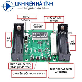 Mua Pin lithium 18650 Mạch kiểm tra dung lượng thực pin maH / mwH DC5-12V