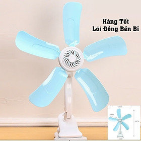 Mua Quạt mini kẹp bàn 5 cánh   quạt mini kẹp tường  quạt mini kẹp trần (quạt ký túc xá sinh viên  quạt kẹp giường ngủ) - Hàng chính hãng