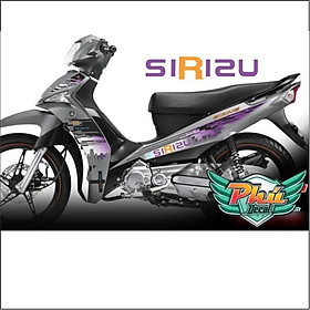 Tem Xe Sirius Màu Bạc Đơn Giản Phong Cách Thể Thao #32 Tem Xe Sirius Màu Bạc Đơn Giản Phong Cách Thể Thao