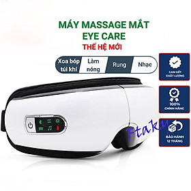 Máy Massage Mắt Thông Minh Eyes Care - Massage Mắt Công Nghê Cao Bằng Túi Khí Đôi, Massage Rung Tần Số - Máy Massage Mắt Tích Hợp Bluetooth Nghe Nhạc - Giảm Mỏi, Khô Mắt, Quầng Thâm - Cải Thiện Giấc Ngủ 