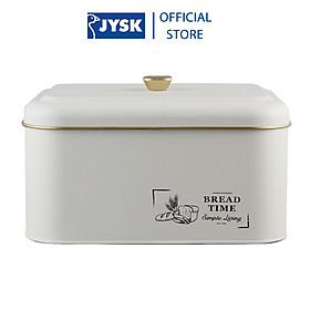 Mua Hộp đựng bánh mì | JYSK Hagfors | thép sơn tĩnh điện | trắng | R30xS23xC17cm