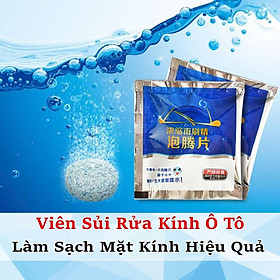 Viên Sủi Rửa Kính Ô tô - Viên Sủi Rửa Kính Xe Hơi - Tiện Dụng - Tiết Kiệm - Loại Tốt Giá Rẻ