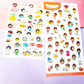 Combo 2 Bộ 6 Tấm Sticker Trang Trí - Nhật Ký Của Tôi