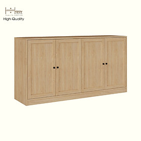 HAPPY FURNITURE , MATTA - Tủ lưu trữ 4 cánh mở , TCM_211 , 160cm x 40cm x 82cm DxRxC