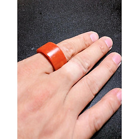 NHẪN CÀN LONG CẨM THẠCH HUYẾT THIÊN NHIÊN - size 18mm