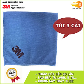 Khăn lau đa năng cao cấp 3M xanh dương 36cm