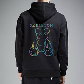 Áo hoodie nỉ oversize hàn quốc, Áo khoác hoodie Gấu Nasa Nhiều Màu Space Bear Tee Unisex, Áo hoodie hai chú gấu Polar Bear, Áo Hoodie phản quang 7 màu THE SPACE OF BEAR form dưới 70kg nam nữ đều mặc đượcdecan in xịn