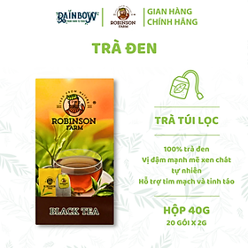 ROBINSON FARM - Trà Túi Lọc - Trà Đen Hồng Trà - Hộp 40g (20 gói x 2g)