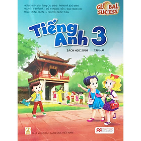 Sách – Tiếng anh 3 SHS Tập 2 ko CD (Global Success) và hai tập giấy kiểm tra cấp 1 trắng trong