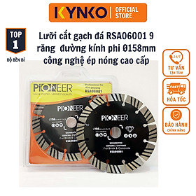Mua LƯỠI CẮT GẠCH - ĐÁ RSA06001 9  răng  đường kính phi Ø 158mm công nghệ ép nóng cao cấp