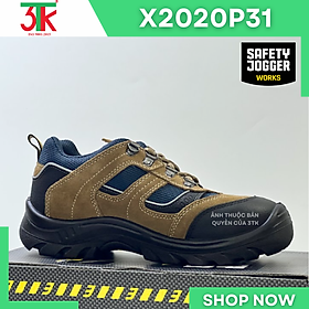Giày Bảo Hộ Lao Động Safety Jogger X2020P31 S3 Da Cao Cấp chống đinh Chống Trơn Trượt, Chống Va Đập, Chống Tĩnh Điện Sử Dụng trong Công Trình Xây Dựng