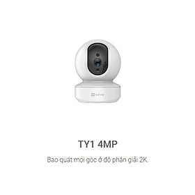Camera IP Wifi Trong Nhà EZVIZ TY1 2K 4MP - Hàng Chính Hãng