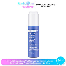 Tinh chất điều ngừa làm sáng và đều màu da Paula’s Choice Resist Advanced Smoothing Treatment 10% AHA