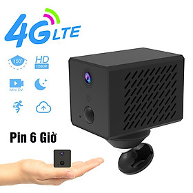 Hình ảnh Camera S12 Dùng Sim 4G Quay 4K FullHD 1080P Siêu Nét - PIN 2-3 Ngày Quan Sát Báo Động Chống Trộm Chế Độ PIR Hồng Ngoại Đen