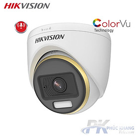 Mua Camera HDTVI Dome 2.0 Megapixel Colorvu có màu 24/24 -Tích hợp Mic  HIKVISION DS-2CE70DF3T-PFS - Hàng Chính Hãng
