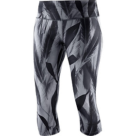 Quần Bó Thể Thao Nữ AGILE MID TIGHT W BLACK L