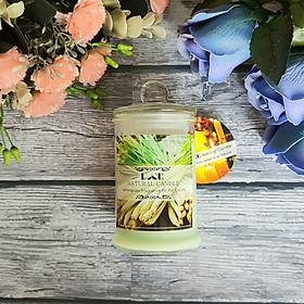Nến thơm lọ thủy tinh sả chanh không khói Ecolife - Aroma Candles Lemongrass Jar
