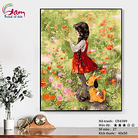 Mua Tranh tô màu theo số Cô gái Aeppol GAM CN4389