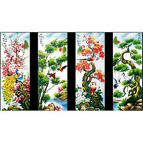 Mua Tranh đính đá TỨ QUÝ (121×75CM ) CHƯA ĐÍNH