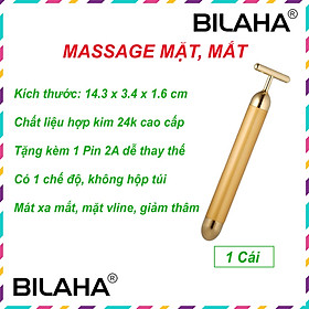 [Hàng có sẵn] Thanh lăn mặt massage làm đẹp và chăm sóc cho da mặt hình chữ T 14.3x3.4x1.6cm (Hàng Chính Hãng)
