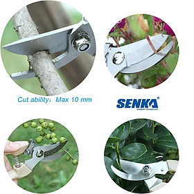 Mua 1 Kéo cắt cành tỉa cây SENKA Lưỡi SK5 siêu bền siêu sắc bén 7   175mm
