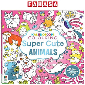 Sách ngoại văn: Kaleidoscope Colouring - Super Cute Animals