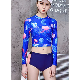 Bikini Hai Mảnh Đồ Bơi Tay Dài Che Nắng MHAT045 MayHomes Form Chuẩn Thun Bốn Chiều Co Giãn Tốt