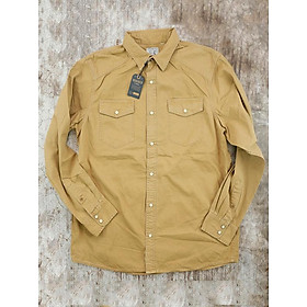 Áo Sơ Mi Nam Esprit Chino Solid Twill Snap Front Western Regular Fit Shirt - SIZE L/XL