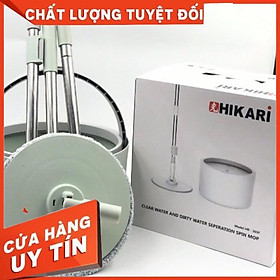 SIÊU HChổi lau nhà thông minh HIKARI HR-365F công nghệ Nhật lau sạch gấp 3 lần chổi thường