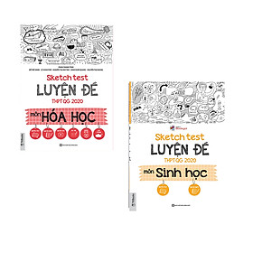 [Download Sách] Bộ đôi Sketch Test Luyện Đề THPT QG 2020: Hóa học - Sinh học kèm 50 đề thi thử