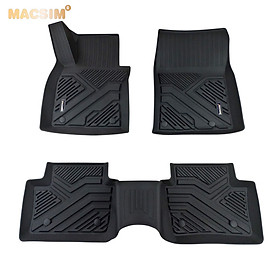 Thảm lót sàn xe ô tô MAZDA 3 2020 - nay Nhãn hiệu Macsim chất liệu nhựa TPE đúc khuôn cao cấp - màu đen