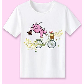 Áo thun BTS COOKY BT21 xe đạp