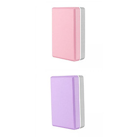 2 Pcs Yoga Block EVA Gym Brick for Fitness Pilates Exercise Relaxation Use