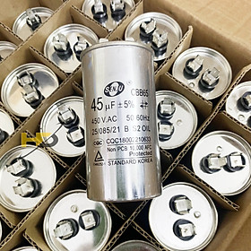 Mua Tụ Đề  Tụ Khởi Động Điều Hòa  Máy Giặt 45uF CBB65 450V Vỏ Nhôm SENJU