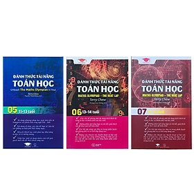 Sách Đánh Thức Tài Năng Toán Học 5, 6, 7 ( Combo 3 Cuốn ) - Tổng hợp kiến thức toán học lớp 5 đến lớp 8, Hiệu sách Genbooks