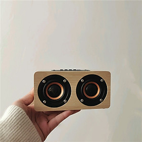 *Saunaroom*Loa âm lượng lớn cổ điển bluetooth đơn giản bằng gỗ