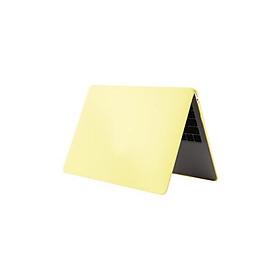 Vỏ bảo vệ chống xước không trong suốt màu sắc đơn giản thuần khiết cho Macbook Air 13.3inch A1932 - Màu vàng nhạt