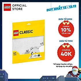 Lego classic 11026 đế lắp ráp màu trắng