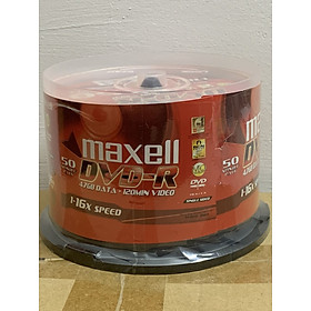 Đĩa DVD trắng Maxell (Hộp 50c) - JL - HÀNG CHÍNH HÃNG