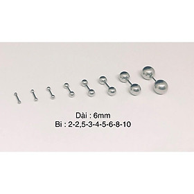 Khuyên 2 đầu bi basic/ khuyên xỏ cơ bản - XUÂN SHOP