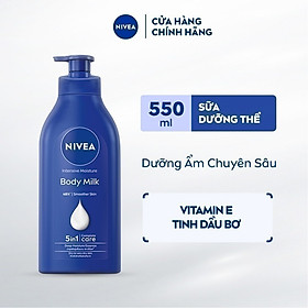 B Sữa Dưỡng Thể NIVEA Dưỡng Ẩm Chuyên Sâu 48H | Thấm Nhanh (500 ml) - 80212