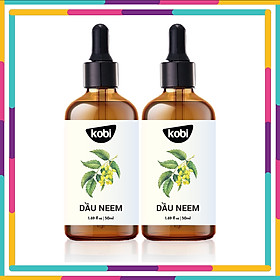 Combo 2 chai dầu neem oil hữu cơ Kobi nguyên chất, diệt bọ, trĩ, nhện đỏ