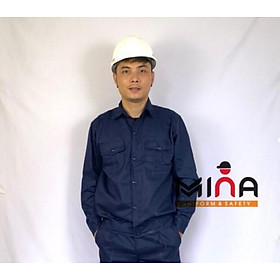 Mua QUẦN ÁO BẢO HỘ LAO ĐỘNG - Tím Than Công Nhân - Vải KAKI 21