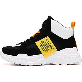 >> SO SÁNH GIÁ GIÀY NAM THỂ THAO TĂNG CHIỀU CAO | Shopee Lazada Sendo Tiki 22 Giày Thể Thao Nam DOL Cao Cổ tăng 7 cm chiều cao phối màu cá tính Ulzzangboy đường phố