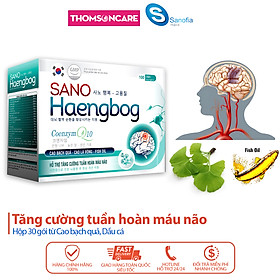Hoạt huyết dưỡng não Sano Haengbog giúp tuần hoàn máu não, giảm căng thẳng