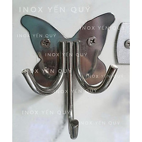 Mua móc Inox Treo đồ hình quả áo / hình bướm. móc treo quần áo hình quả táo hình bướm