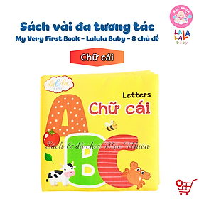 Sách Vải Đa Tương Tác Kích Thích Thị Giác Cho Bé Sơ Sinh My Very First Book - Lalala Baby (Nhiều chủ đề)