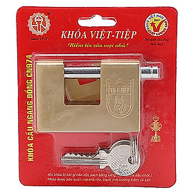 Ổ khóa cầu ngang Việt Tiệp đồng vàng