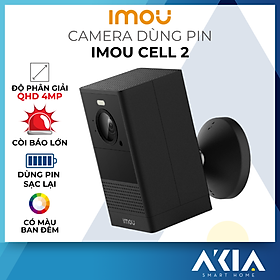 Camera wifi dùng pin Imou Cell 2 IPC-B46LP – Độ phân giải cao 4MP, có còi báo lớn, có màu ban đêm, đàm thoại 2 chiều – Hàng chính hãng