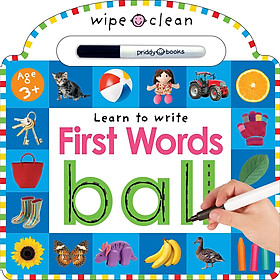 Ảnh bìa Wipe Clean : Learn to Write First Words (Priddy Books) (Board book)